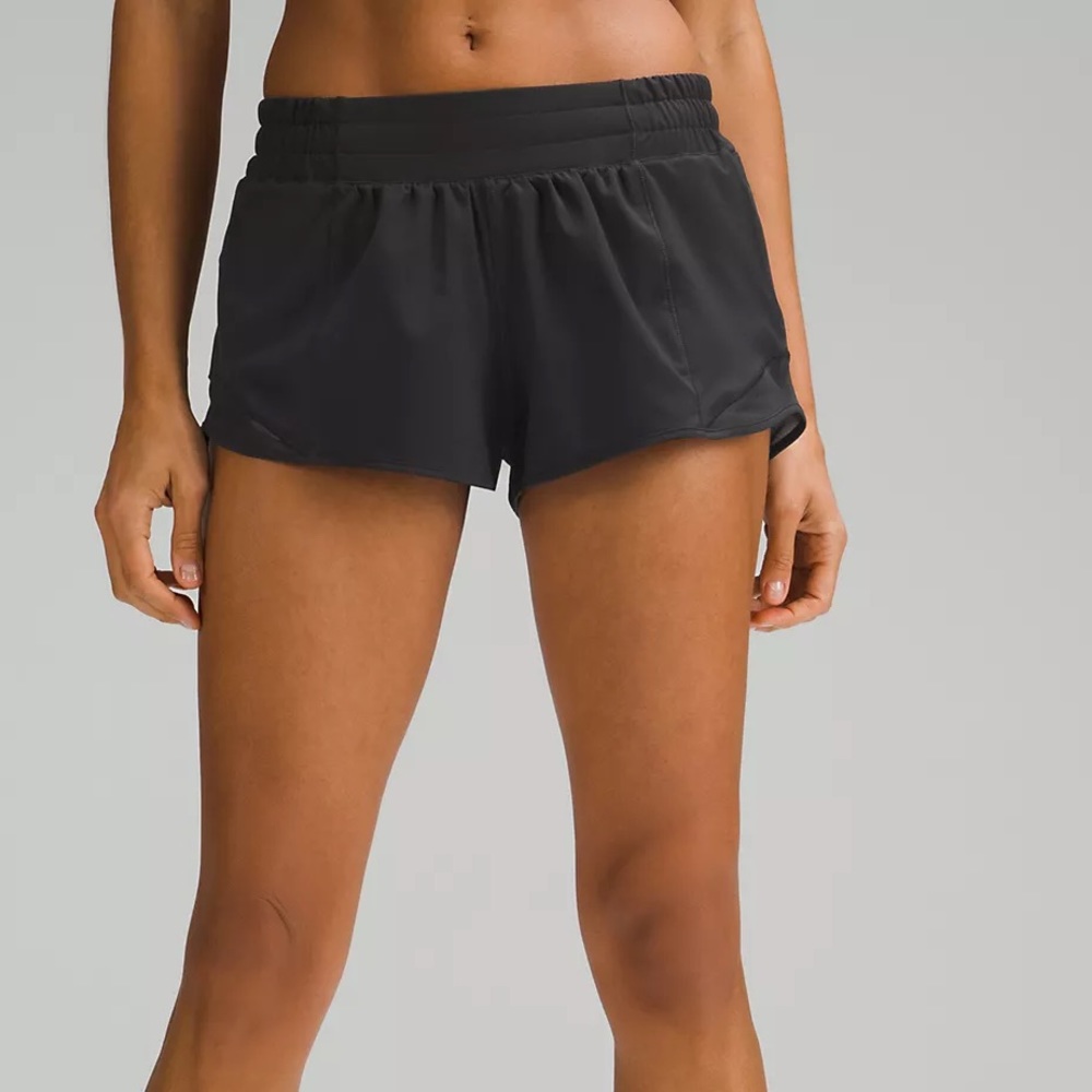 LULULEMON BLACK SHORT SIZE 4